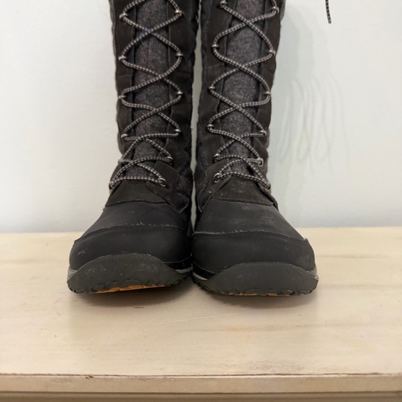 Salomon Grey Quilted Hike High Winter Boots Size 7.5 - Picture 6 of 11